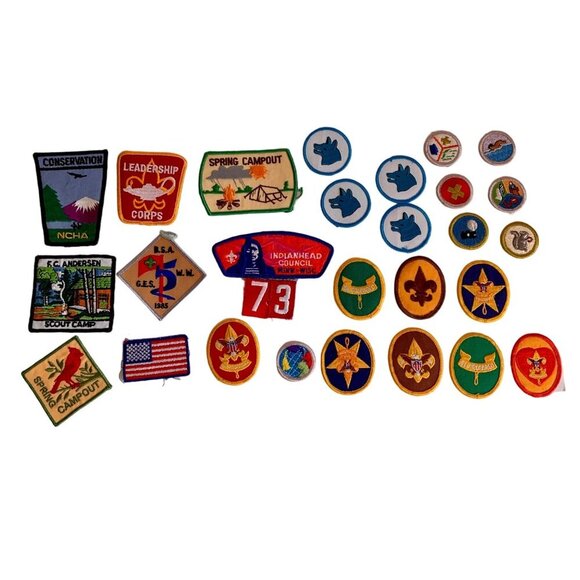Vintage Boy Scouts of America BSA Patches Lot of 28 - Picture 1 of 5